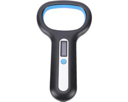 Zunate 2.4G Pet ID-scanner Verbeterde Scanprestaties Langdurige Batterij voor Honden Katten Varkens Vee Schapen Bluetooth Dierentaglezer (BLACK)