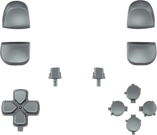 Controller Knoppen Set - Vervangende Knoppen - Controller Personaliseren - Precisie Pasvorm - Volledige Set - Staal Grijs — afbeelding 4