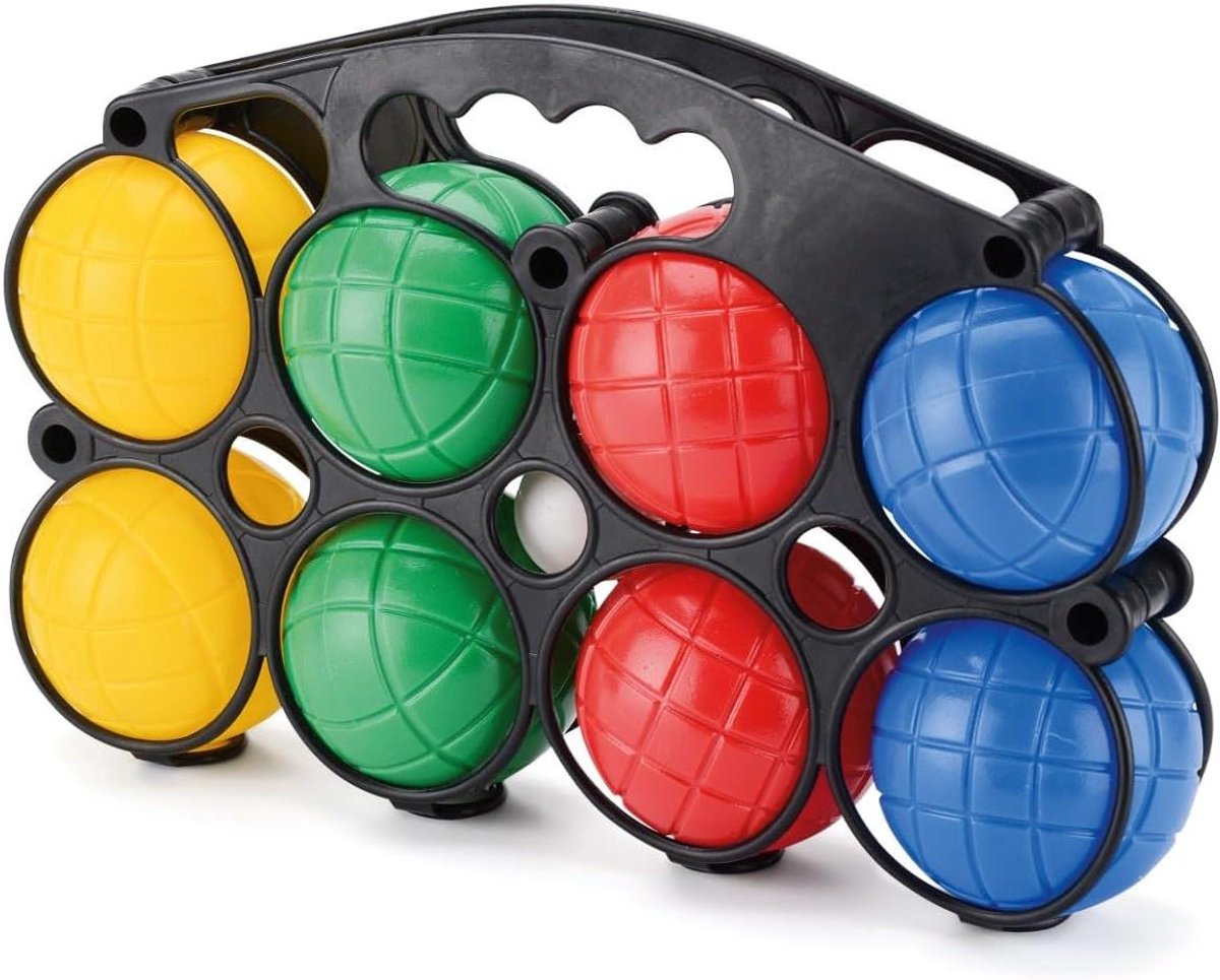 Boules Set - Spel Ballen - Buiten Spelen - Compleet Met Tas - 8 Ballen - Felle Kleuren