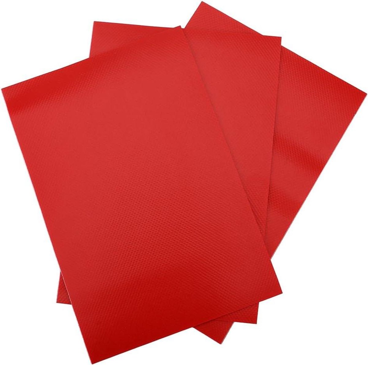 Reparatieset - PVC pleisters - Watersport reparatie - Waterdicht materiaal - 3 stuks - Rood