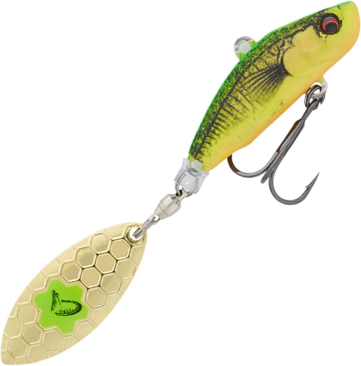 Vis Aas - Kunstaas Spinner - Vissen Vangen - Levendige Actie - 8 cm 18g - Firetiger