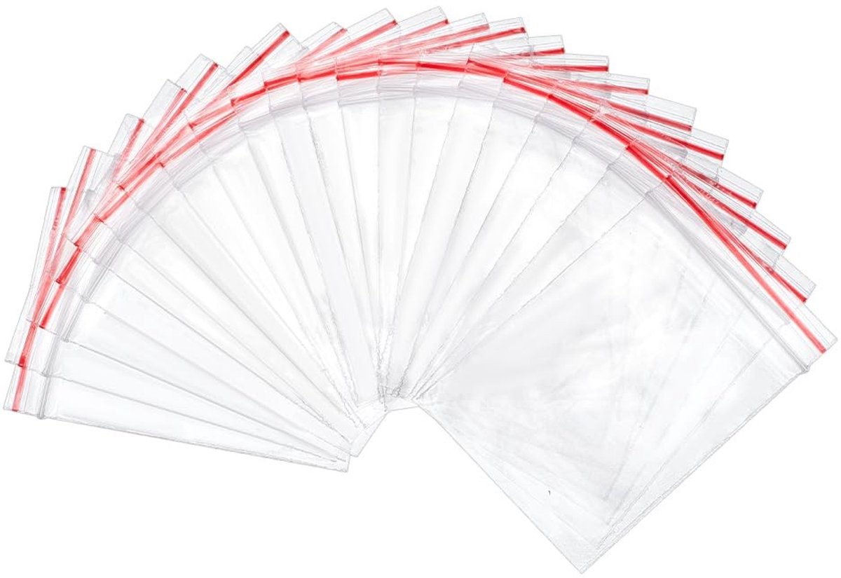 IMstore - Zip Bags - Resealable Plastic Bags - Handig voor opslag - Transparant - Kleine Pockets - Perfect voor dagelijks gebruik - 200 stuks