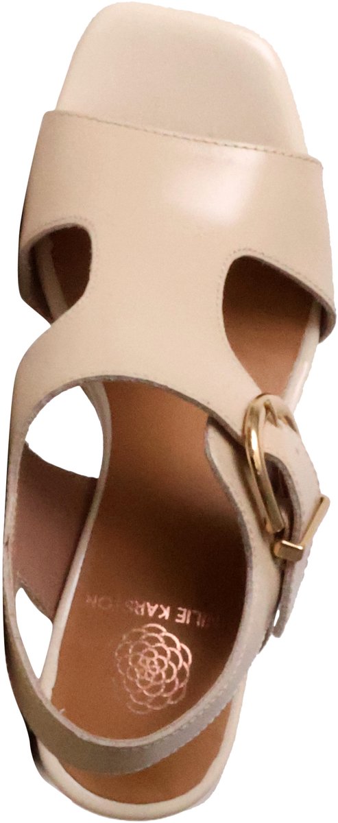 Courtney leren sandalen met hak