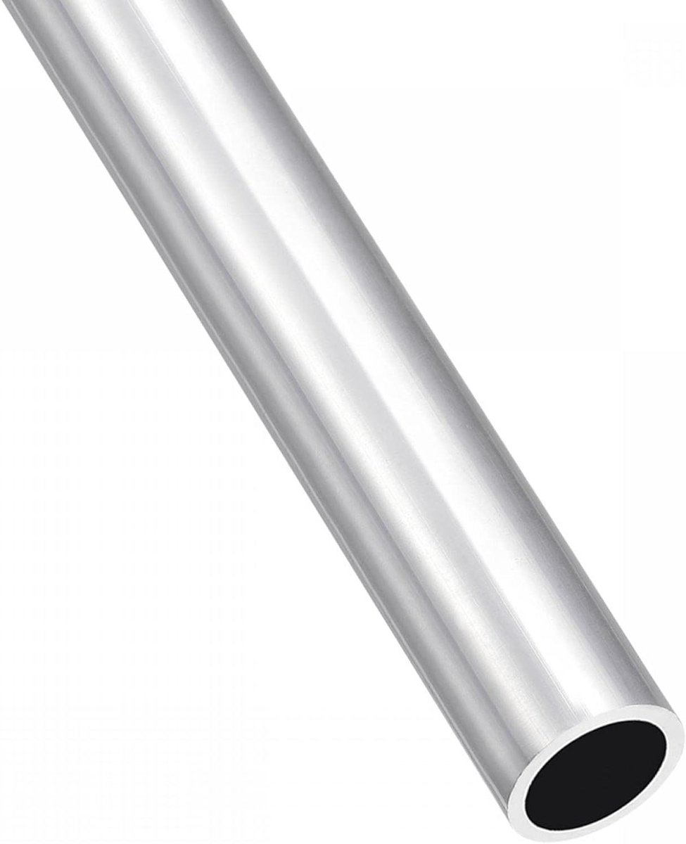Aluminium Buis - Metaalprofiel Rond - Huis & Hobby - Corrosiebestendig - 17x14x300 mm - Zilver