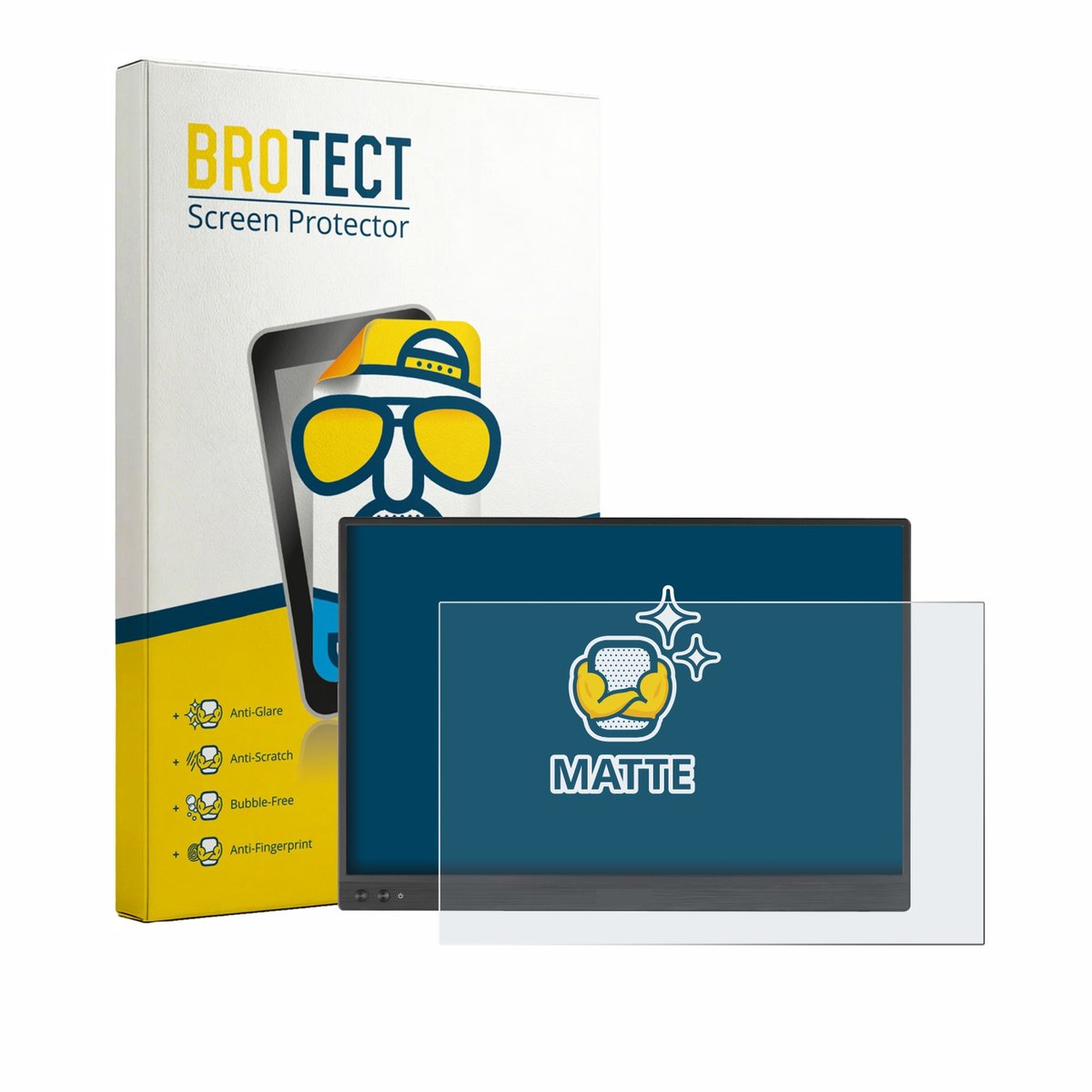BROTECT - Screenprotector voor ASUS ZenScreen MB16NCG - Folie Beschermfolie matte