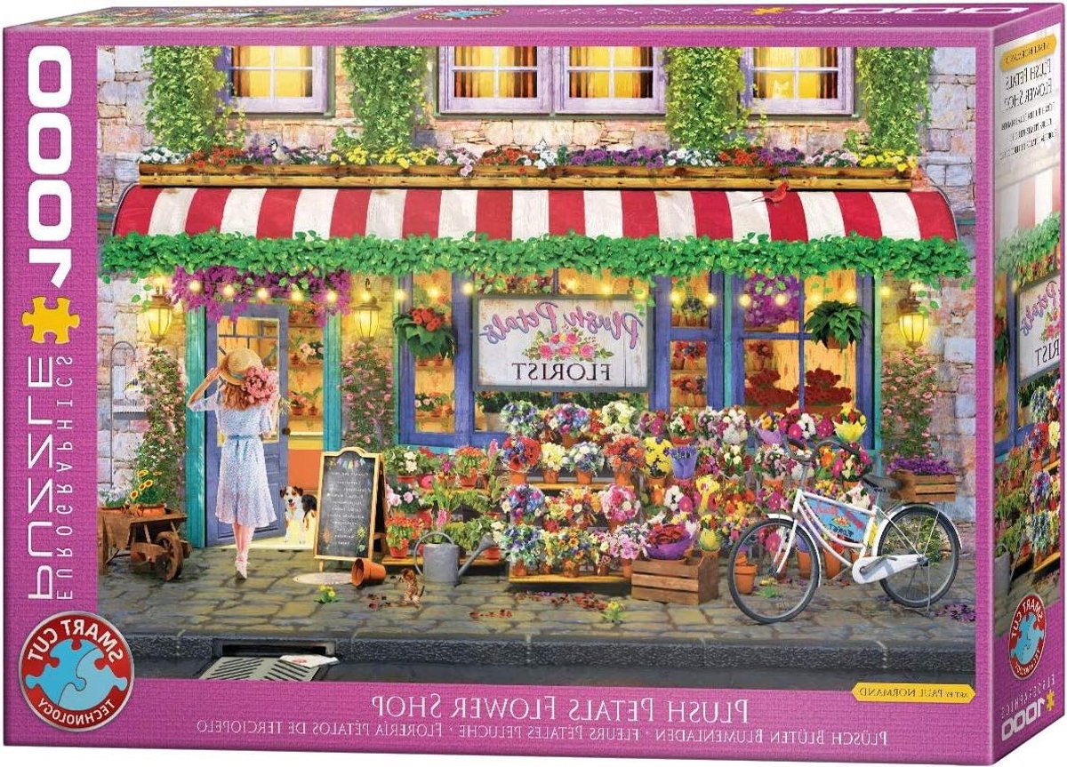Legpuzzel Bloemist - Puzzel Karton - Familie Entertainment - Smart-cut Technologie - 1000 Stukjes - Diverse