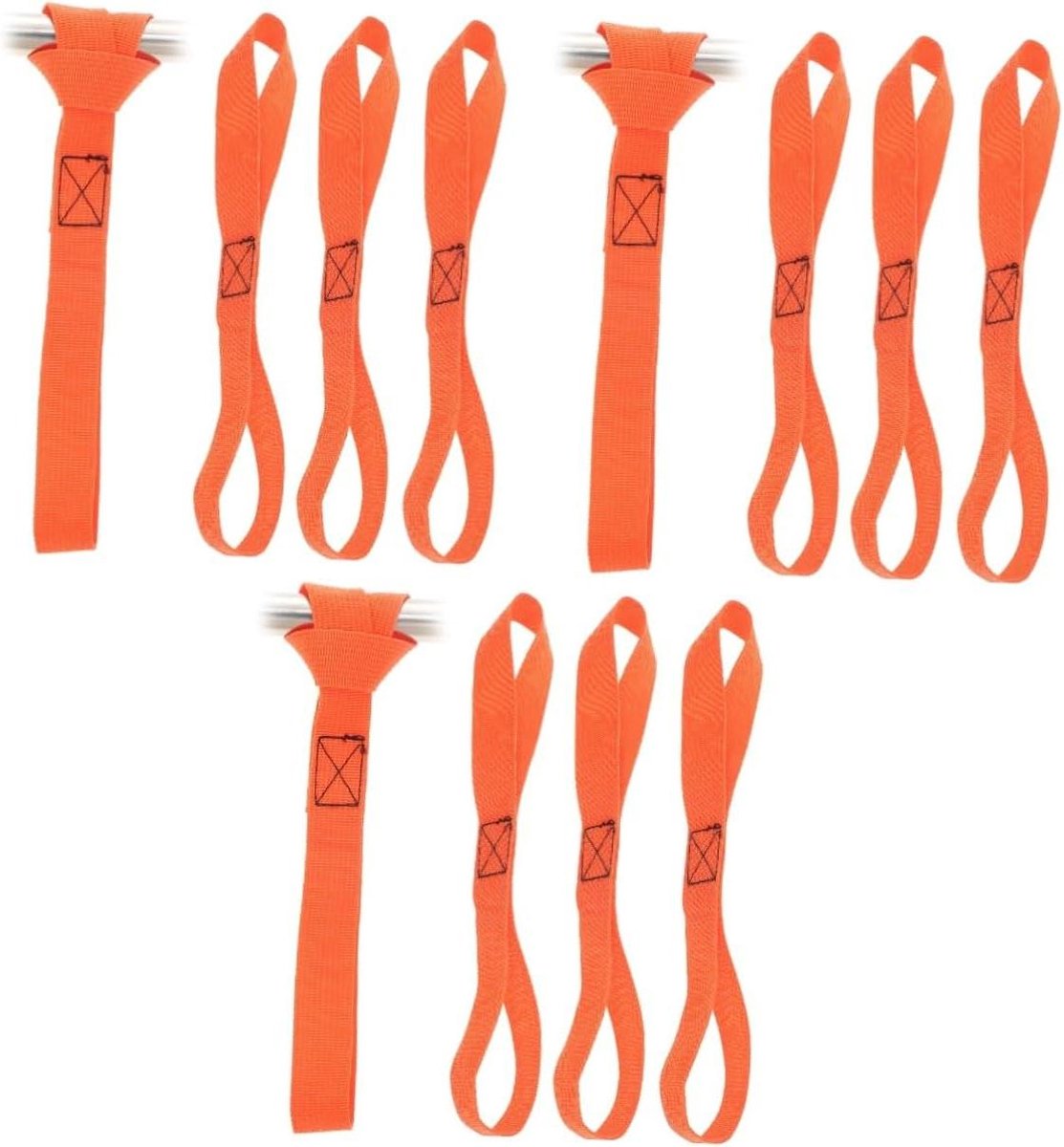 Spanbanden Motorfiets - Bevestigingsriemen Lading - Motor Transport - Zachte Lus Ontwerp - 30.5 cm - Oranje