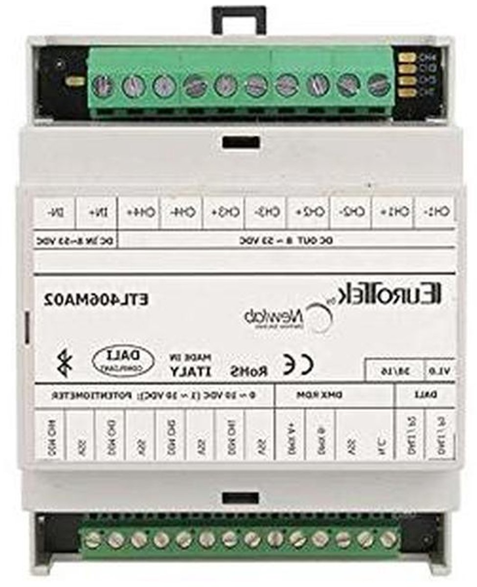 LED Dimmer Controller - PWM Controller - Verlichting Instellen - 4 Kanalen RGB+W - DIN-railmontage - Wit