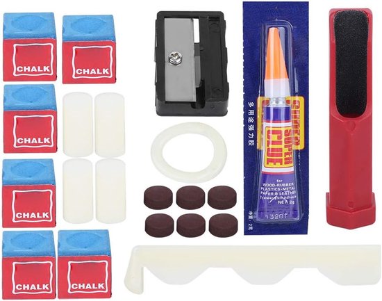 Biljart Keu Reparatie Set - Keu Onderhoud Kit - Keuen Repareren - Compleet met Hulpmiddelen - 24 x 10 cm — afbeelding 5