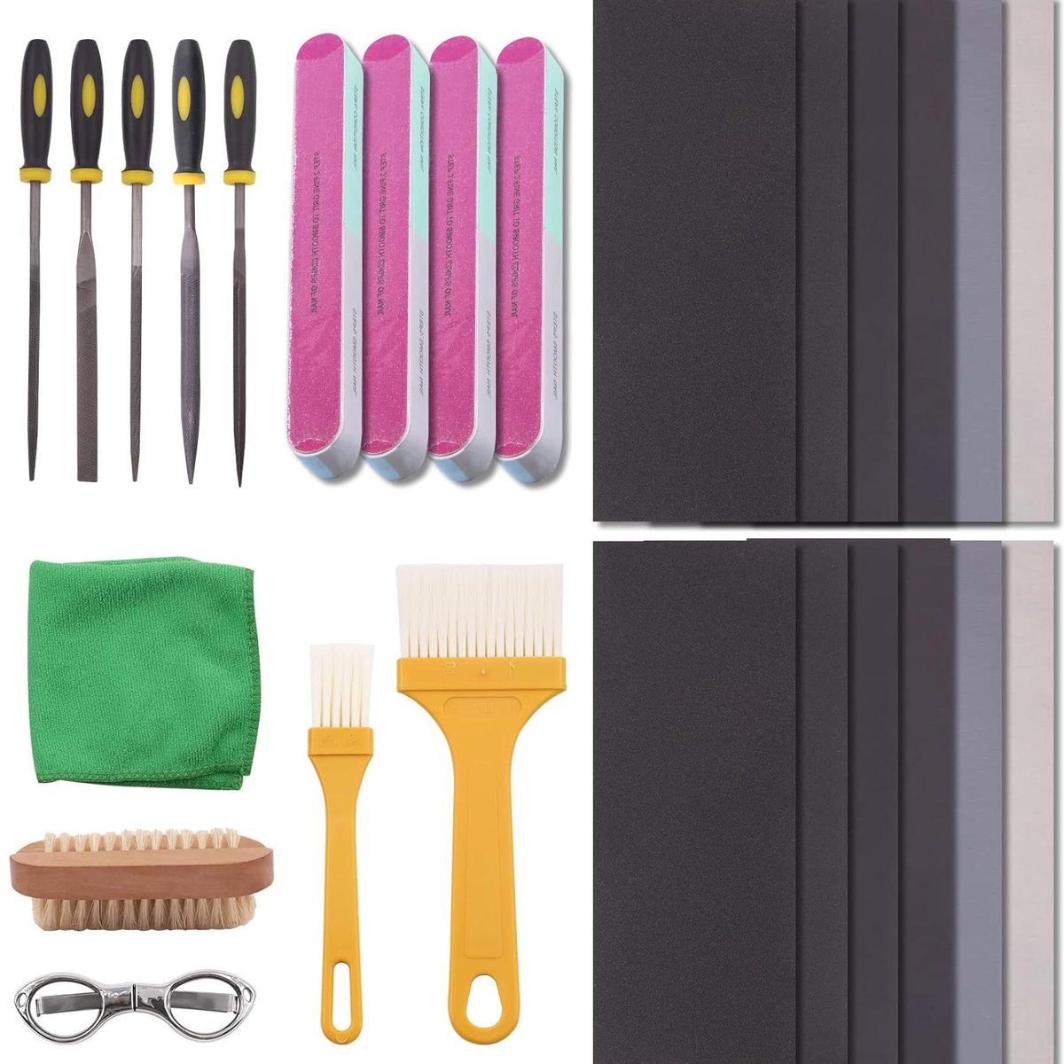 Hars Polijstset - Schuurset Hars - Sieraden Maken - Compleet met 22 Delen - 600 Grit - Niet gespecificeerd