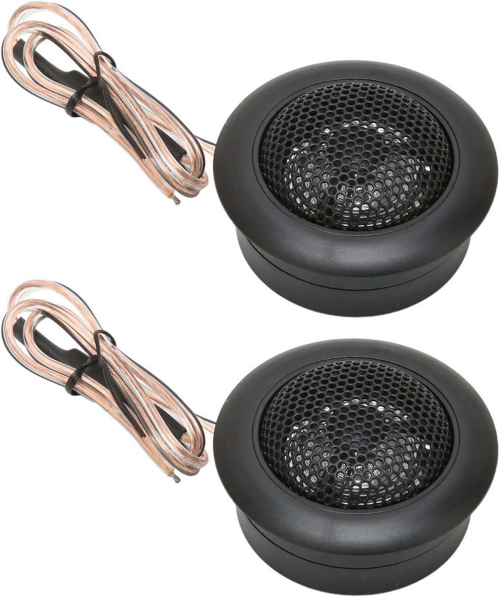 Autokoepeltweeters - Hogetonenluidsprekers - Verbeteren Autogeluid - Hoge Gevoeligheid - 120 W - Zwart