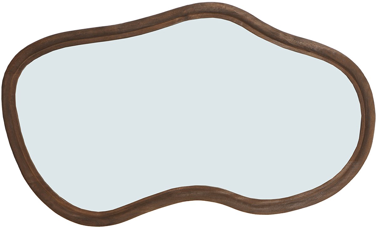 by Mooss - Spiegel - Old Brown - 110x65cm - Organisch - Vrolijk - Trendy - Hip - Uniek