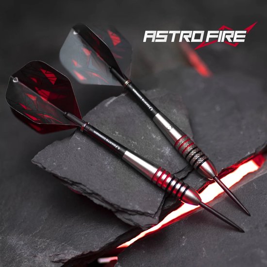 Darts Corner Astrofire Knurled Steel Tip Dart Set 24 gram — afbeelding 4
