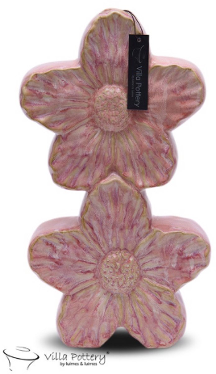 Villa Pottery Vaas - Villa Pottery - Decoratie - Woondecoratie - Keramiek - Voorjaarscollectie - Moederdag - Olivia 2_2 Pink Roze