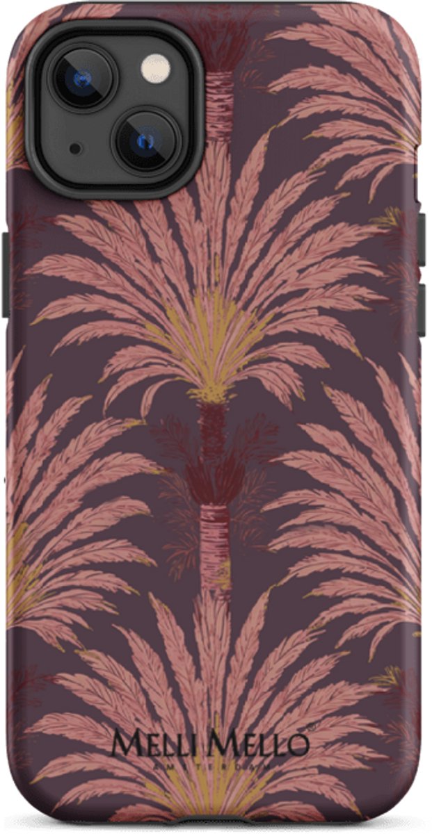 Melli Mello Telefoonhoesje Crimson Palm (Tough Case) - Apple iPhone 14 Plus
