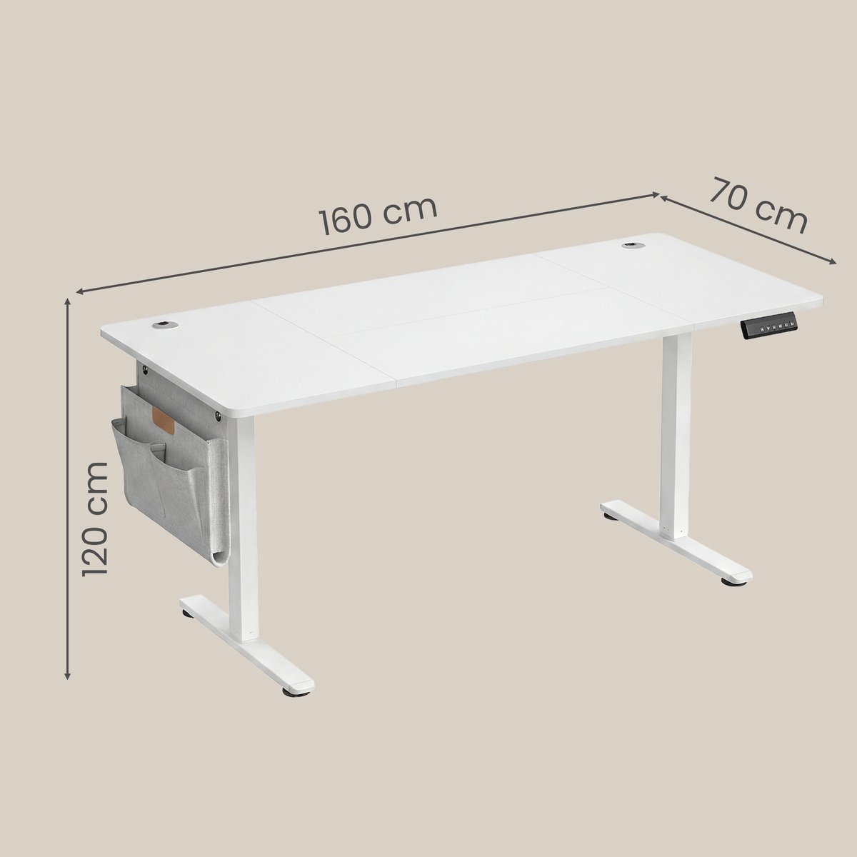 SONGMICS - Zit Sta Bureau - Voor Thuiskantoor Studieruimte thumbnail 2