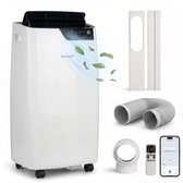 Komodo Frosty+ Mobiele Airco 12000 BTU – 4-in-1 Airconditioner – WiFi App & Afstandsbediening – Airco met Raamafdichtingskit & Afvoerslang – Ontvochtiger & Ventilator