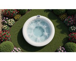 whirlpool | inflatable | indoor & outdoor | 6 people | ⌀ 208 cm | 130 massage jets | with heating | 1,000 litres | incl. cover | Bubble Spa & Wellness Massage-Mobili Bella