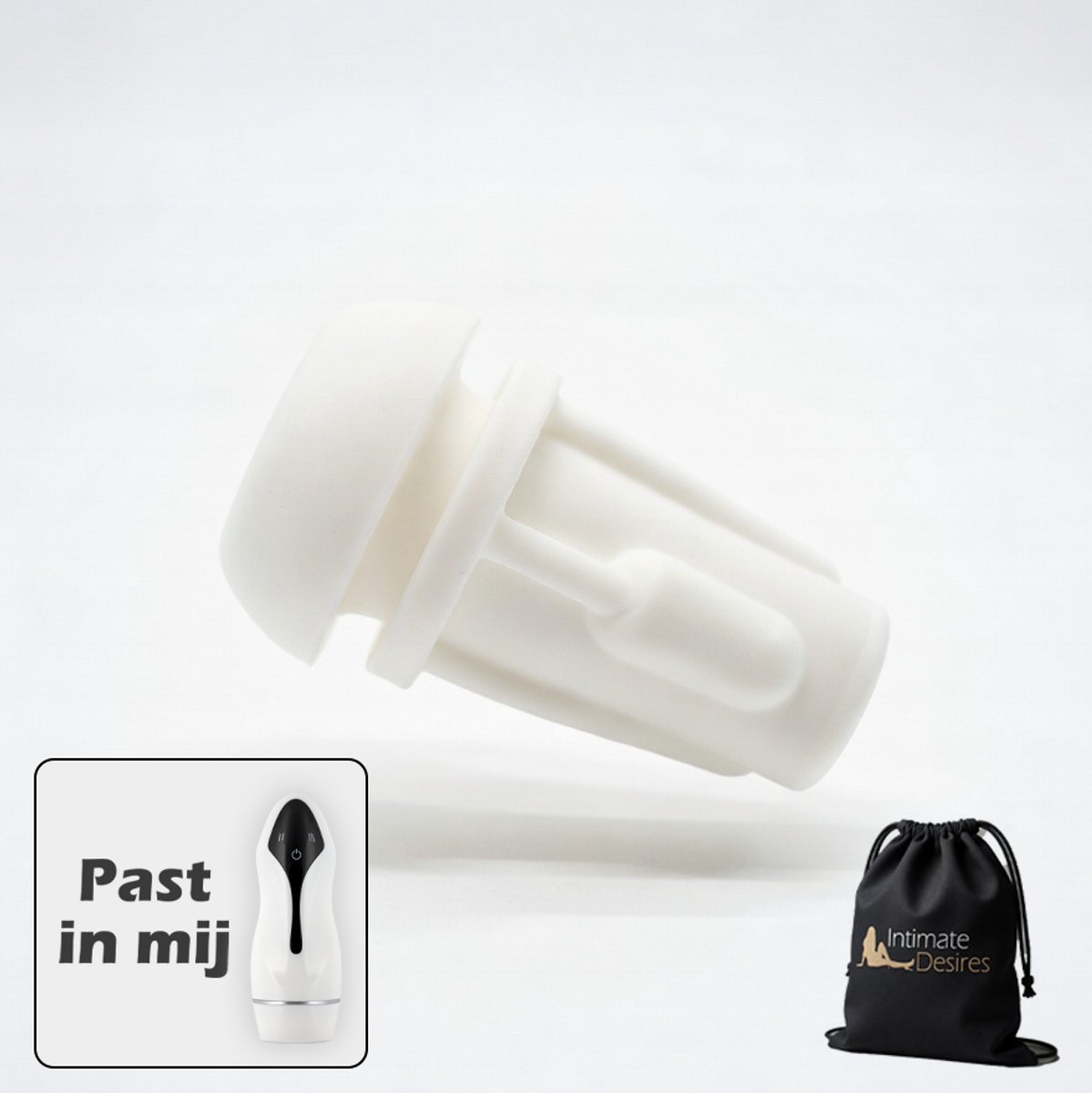 Intimate Desires® - Siliconen Sleeve voor Tokyo Masturbator - Geribbelde binnenzijde - Reserve onderdeel