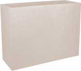EDA Bloembak Plantenbak 63 liter - 99,5 x 29,5 cm - Hoogte 78,5 cm - Beige