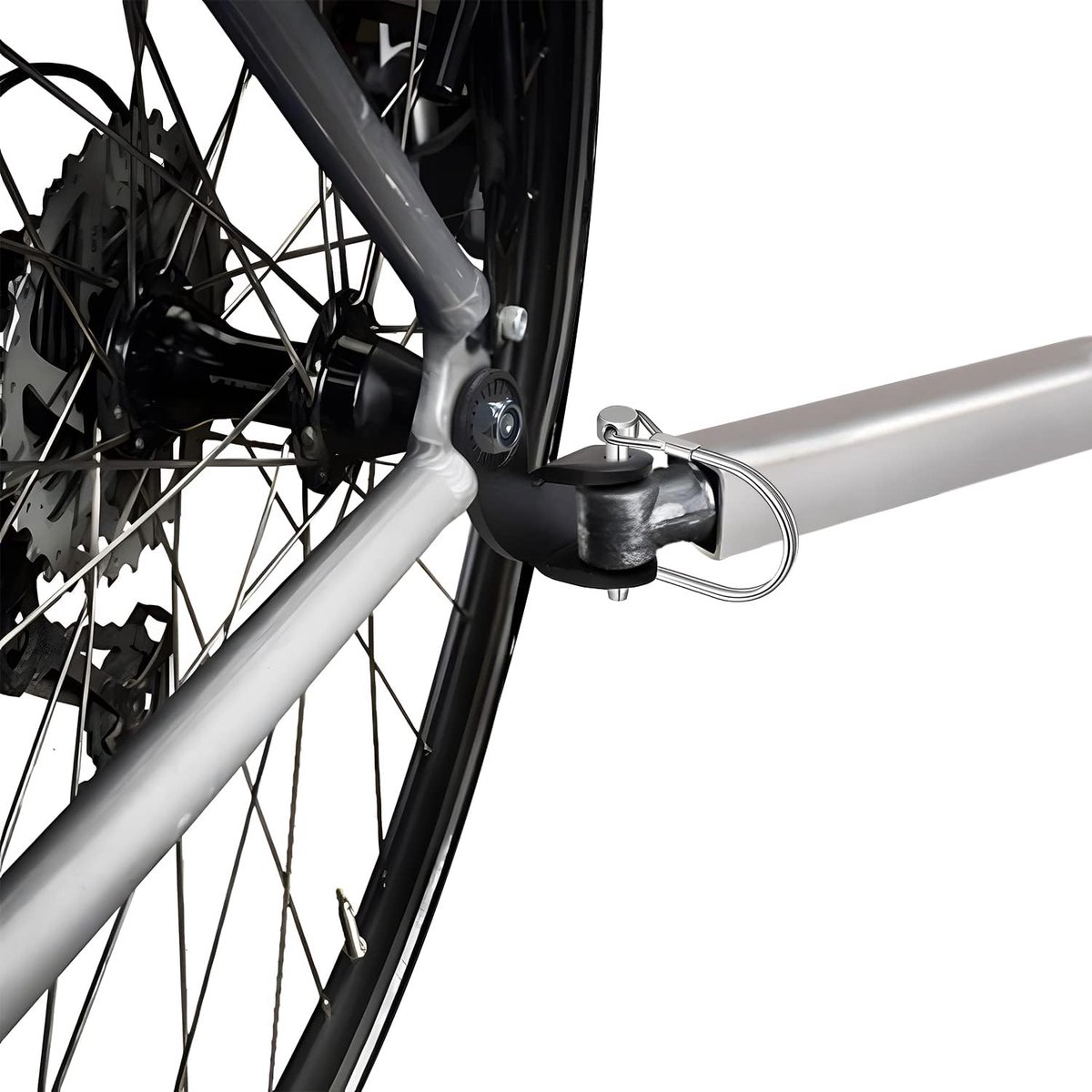 Hondenfietskar - 2-delige fietskarkoppeling - Fiets Trekhaak Koppeling - Hondenkar - Fietskar - Fietskar bagage - aanhangwagen - fietsaccessoires met U-gesp - Fietskardeel koppeling adapter – foto 4