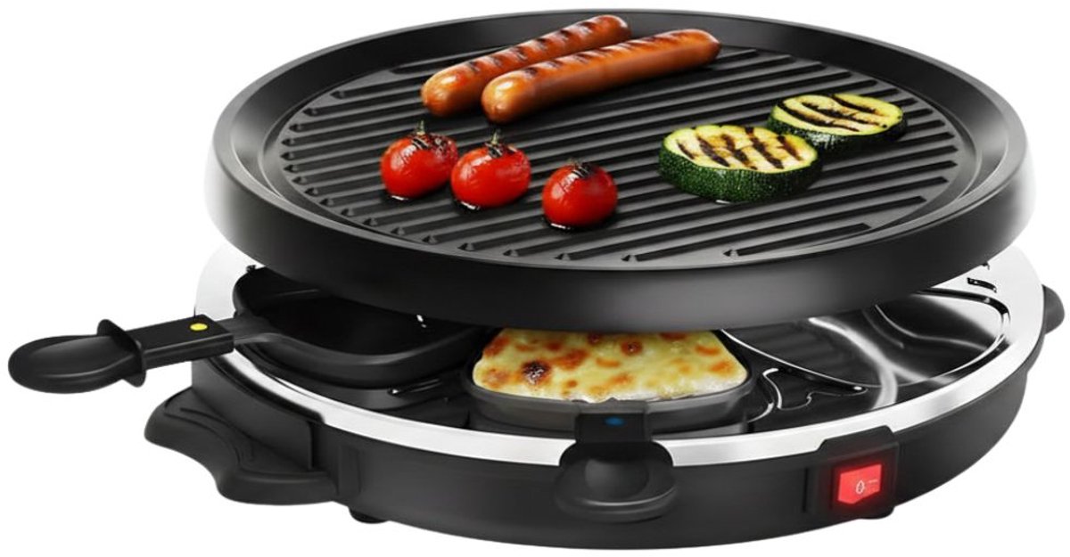 DnA® Gourmetstellen - Bakplaat Electrisch - Bakplaat Gourmetten - Zwart - 35cm x 35cm x 24cm
