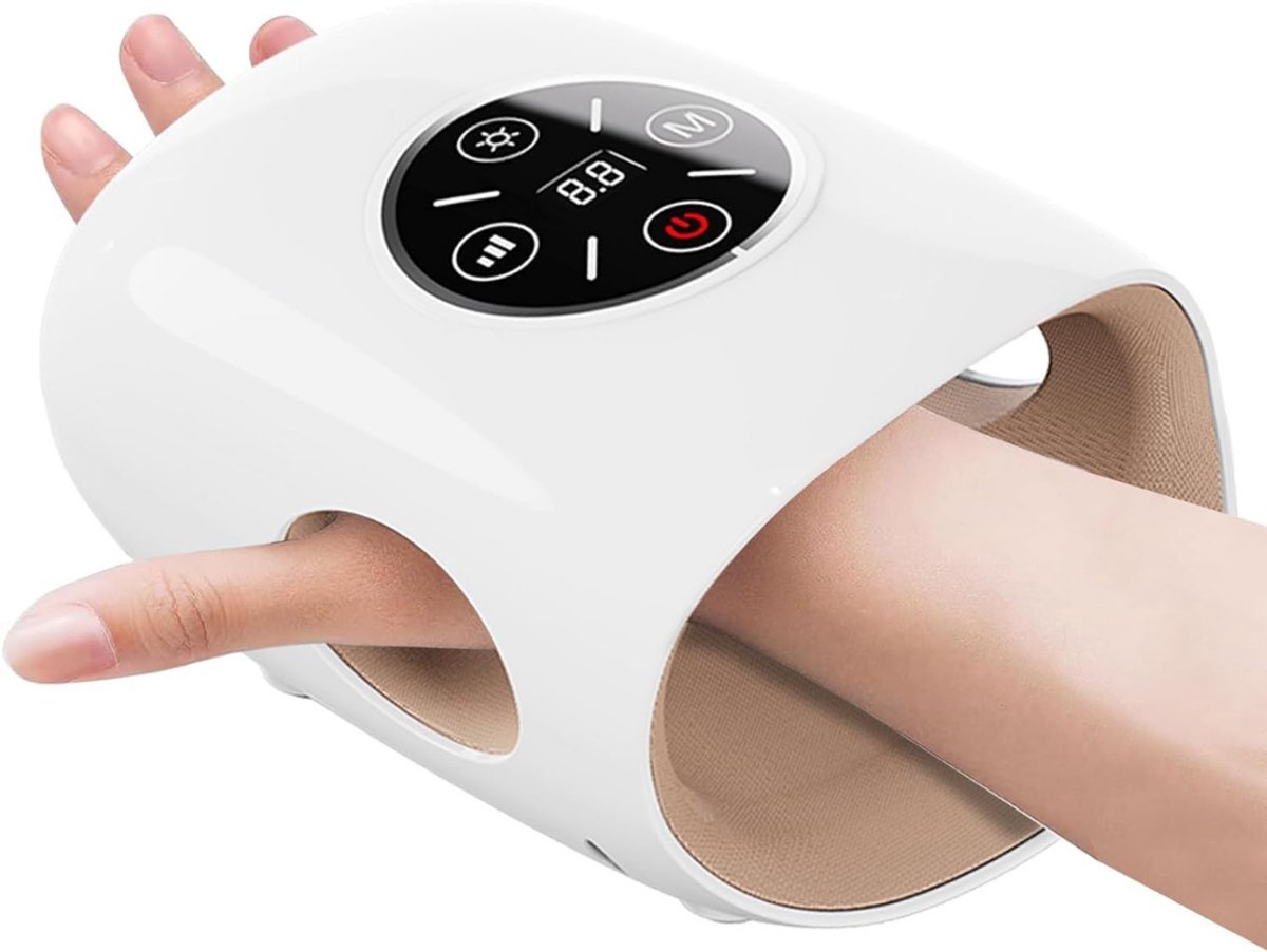 RWB® Handmassage Apparaat - Handmasseer Apparaat - Handmassage - Wit - 14cm x 11cm x 20cm