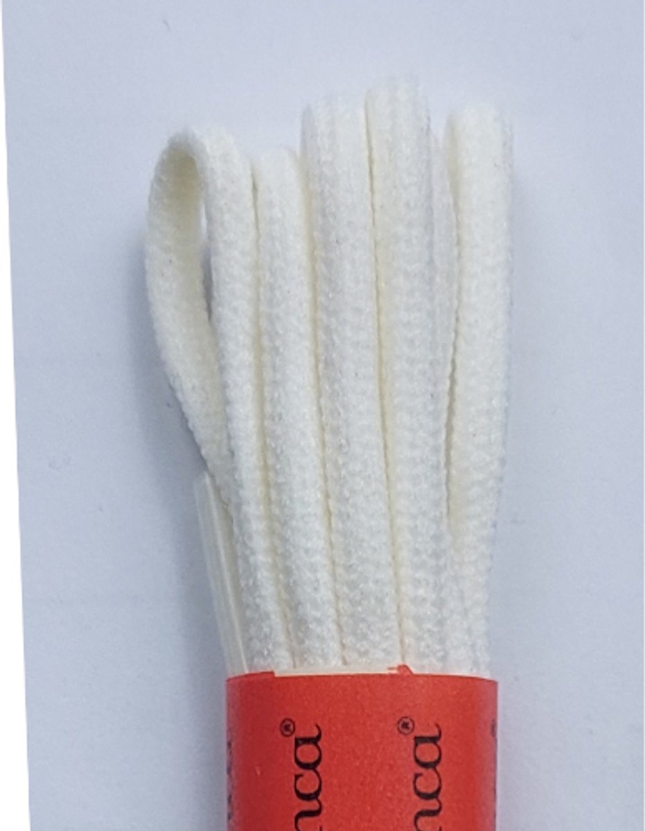 Fama Veter - Wit - Dun Rond - Lengte 120 cm - Dikte 2,5 mm - Schoenveter