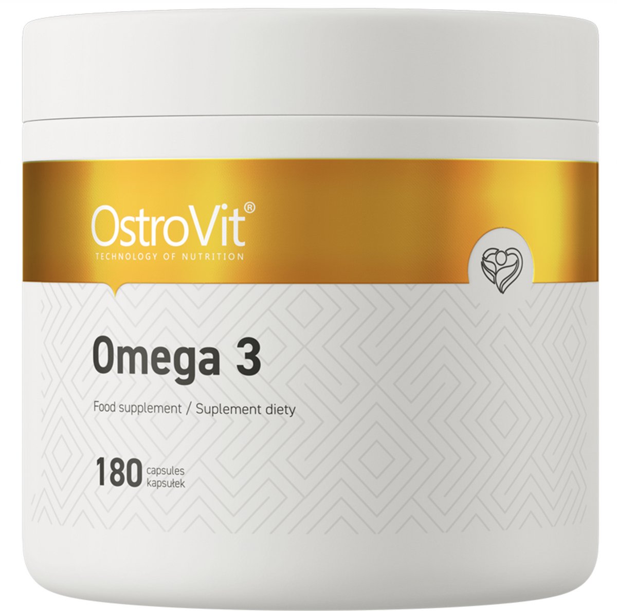 OstroVit Omega 3 1000 mg – 180 Capsules | Hoge Dosering Visolie met EPA & DHA | 6 Maanden Voorraad