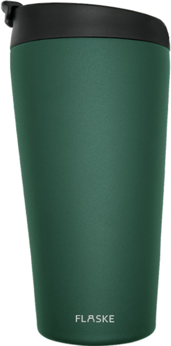 FLASKE Koffiebeker to go/ Tumbler 500ML - Moss - RVS Thermosbeker van 500ML