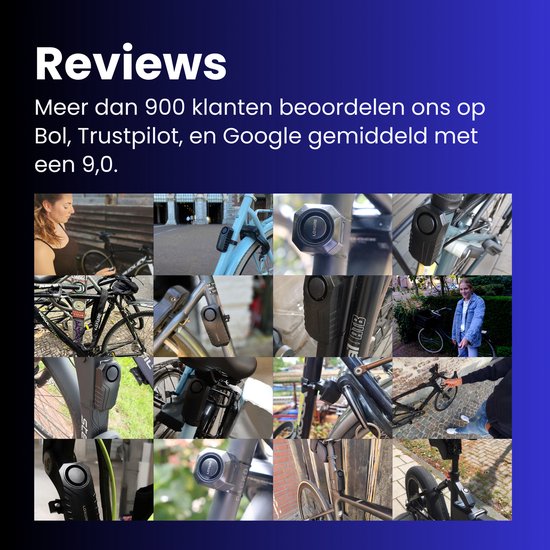 Loxure Fietsslot met Alarm - 120 Decibel Alarmsysteem - Anti-Diefstal - 120 cm lengte - 8 mm dikte - Gehard Staal - 2 Jaar Garantie