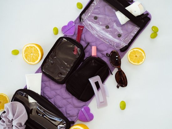 Toilettas Ophangbaar Dames & Heren – 6-delige Travel Organizer met Verwisselbare Pouches – Doorzichtige Toilettas Set – Handbagage & TSA Proof – PNK&PLMZ Ultimate Travel Set