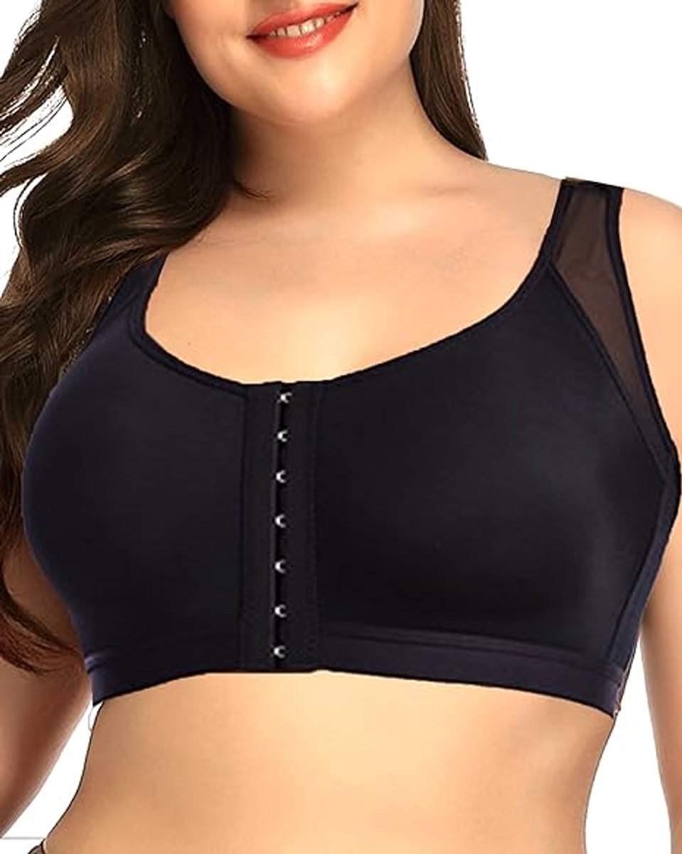 Sport BH met Voorsluiting & Houdingcorrector - Verstelbare Rugsteun voor Vrouwen - Yoga & Fitness - Ademend- White-S — cadeau in Sport & Outdoor - foto 6