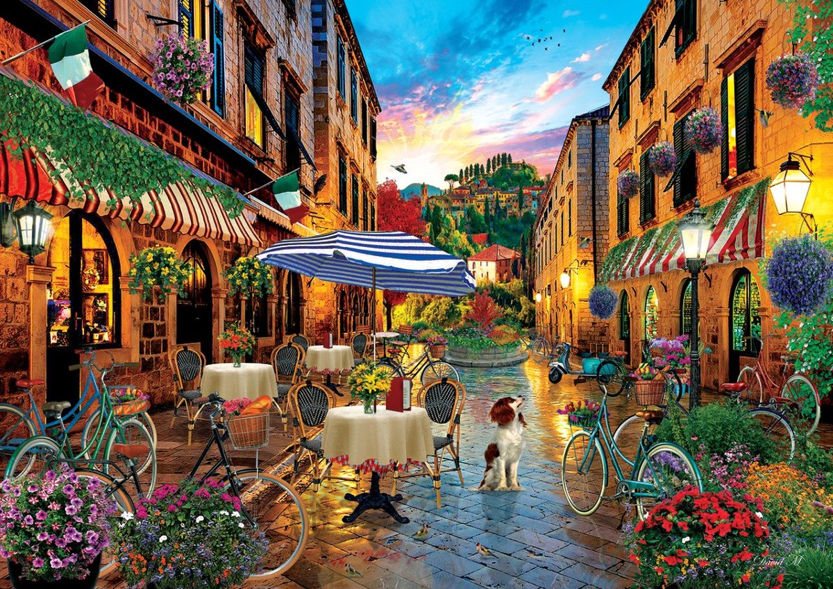 Art Puzzle puzzel Italië reizen - 2000 stukjes legpuzzel.