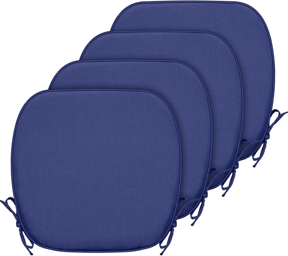 Stoelkussens met banden - Zitkussens terras - Comfortabel zitten buiten - Waterbestendig en UV-bestendig