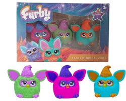 verzamelfiguren - 3d Gummetjes - Back to School - 4 cm groot - 3 delige set
