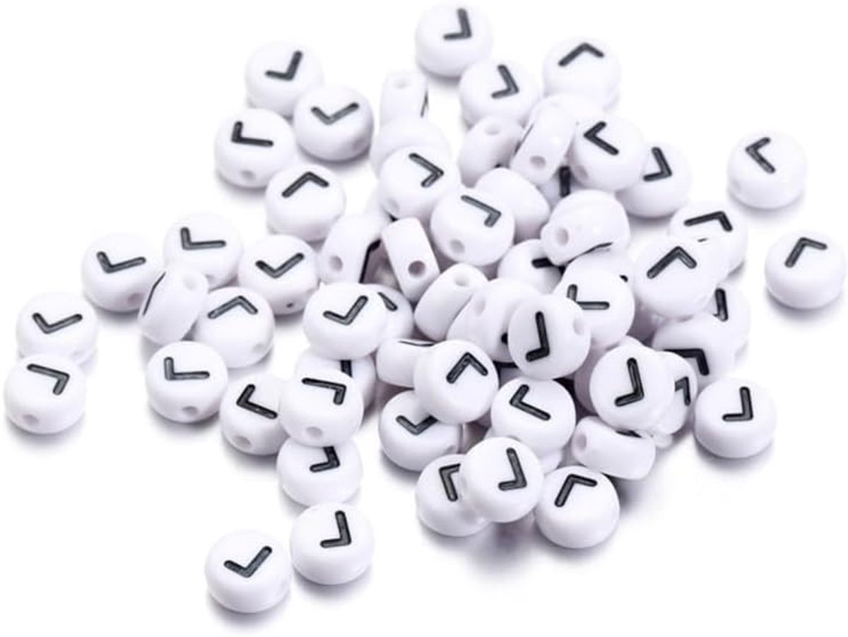 Ronde Letterkralen voor DIY Creaties - 200 Stuks A-Z Spacer Kralen voor Armbanden en Kettingen