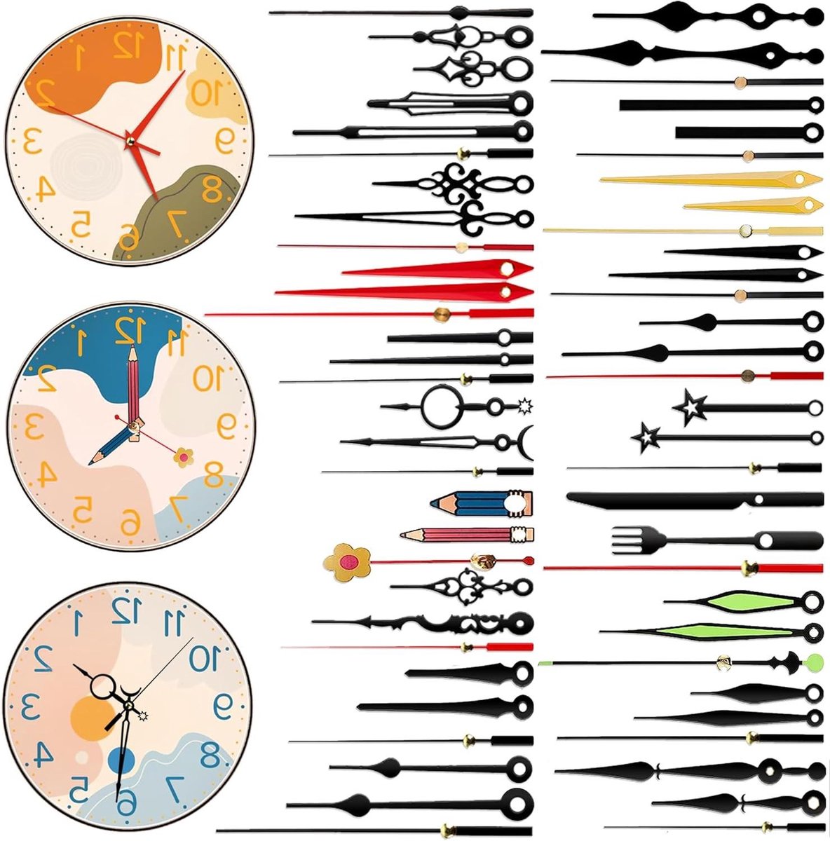 Klok Handen Set - Klok Onderdelen - Klok Repareren - 20 Stijlen - 1-6 Inch - Niet gespecificeerd