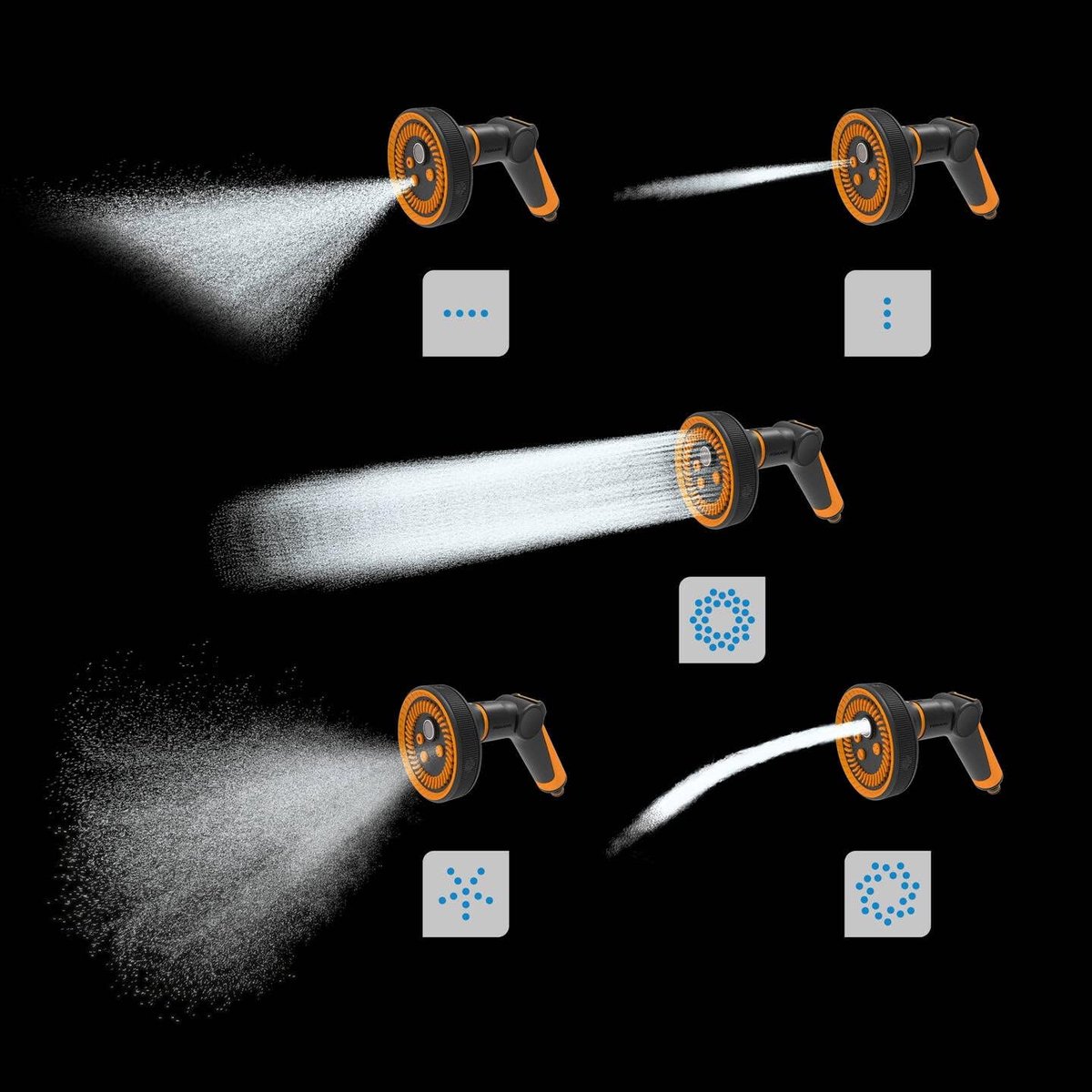 Fiskars Spuitpistool Multi - Tuinspuit Waterpistool - Tuin Besproeien