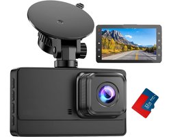 REN®Dashcam voor Auto Voor en Achter - Dashcam - Zwart - 14cm x 11cm x 9cm; 300 g