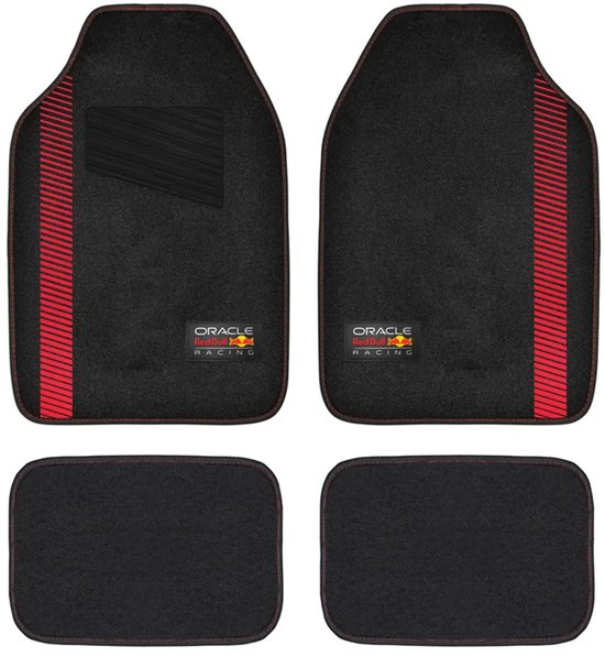 Jeu de tapis de voiture Red Bull Oracle Universal - Jeu de 4 pièces - Zwart/ Rouge
