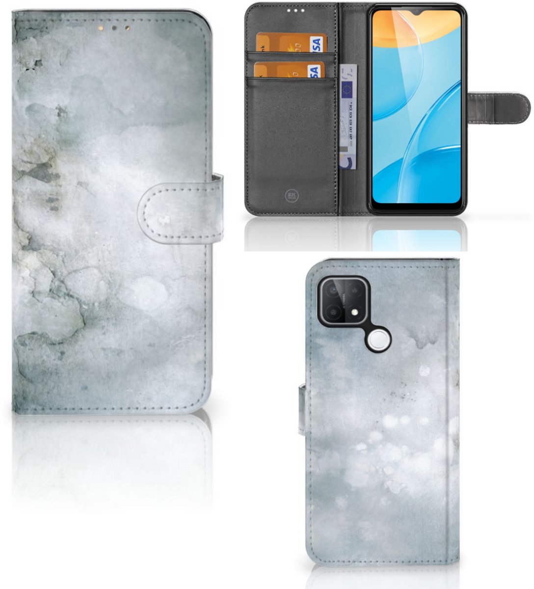 Hoesje OPPO A15 Painting Grey