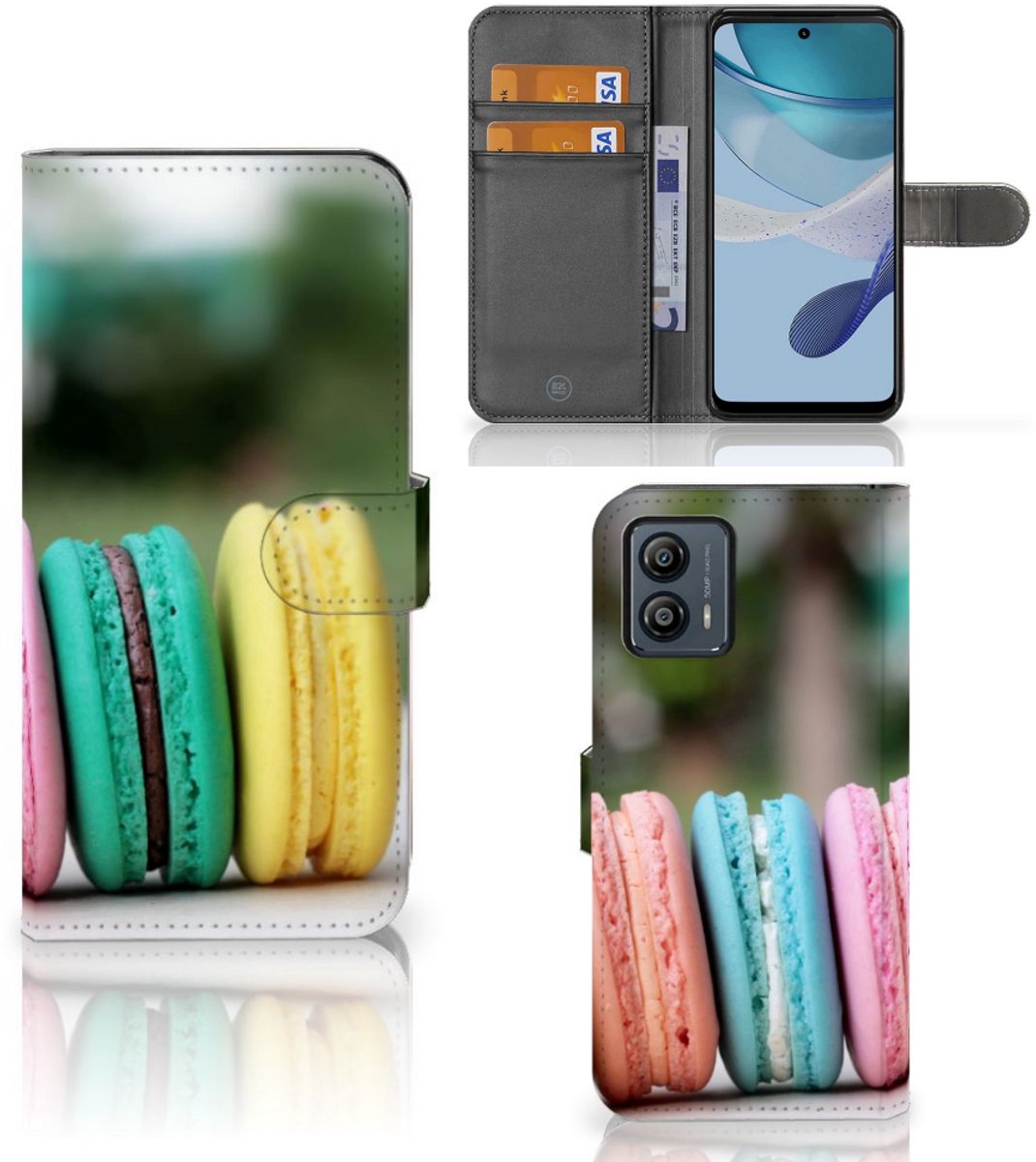 Motorola Moto G53 Book Cover Macarons