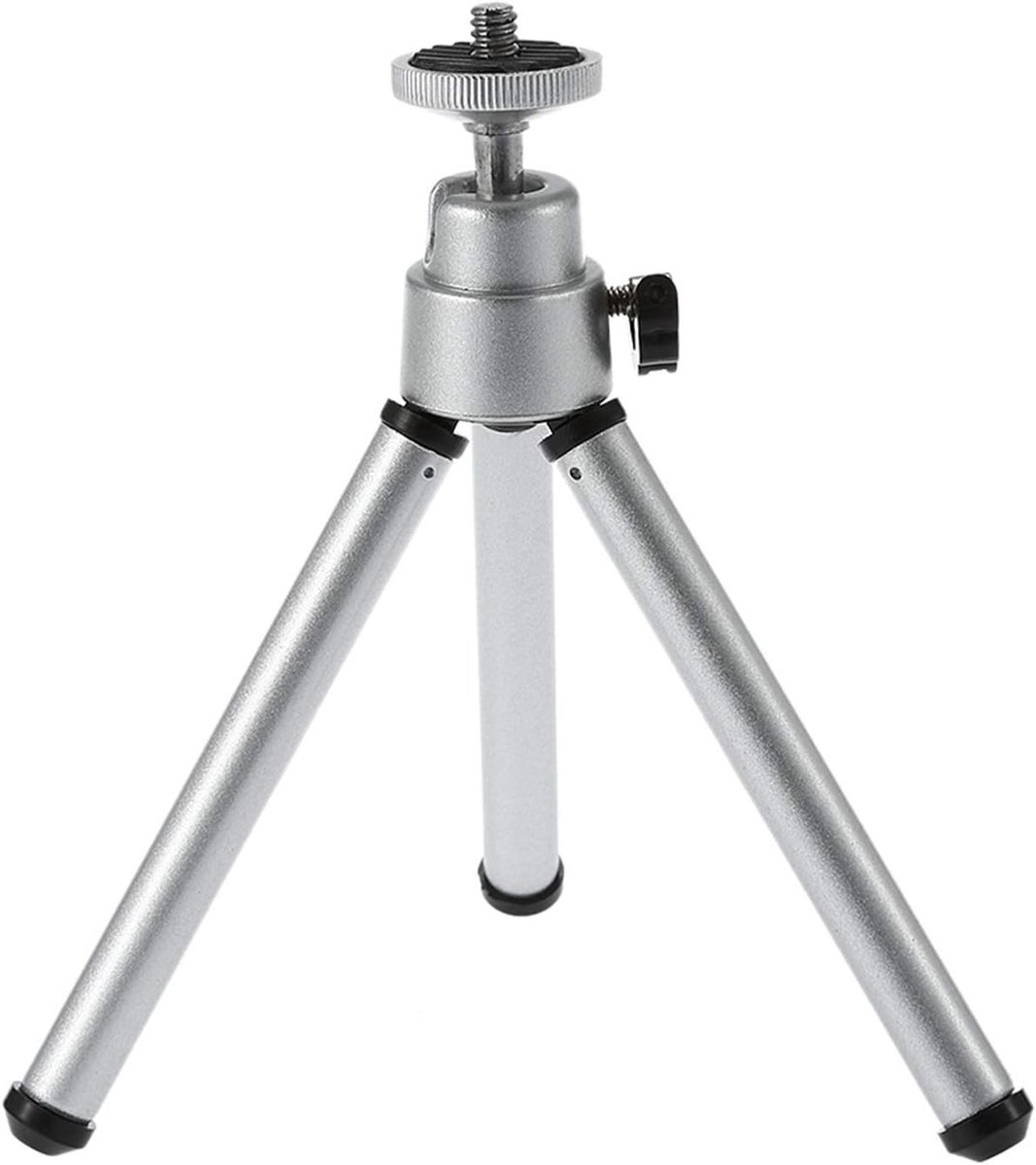 Projector Statief - Mini Beamer Houder - Presentaties Geven - 360 Graden Rotatie - 9.5-15.5cm Uitschuifbaar - Zilver