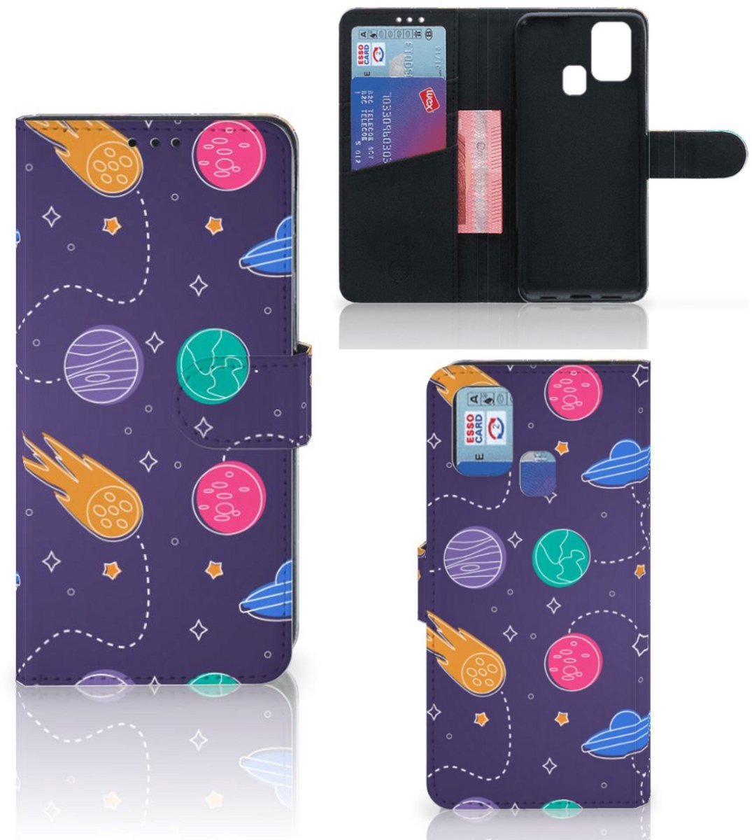 Samsung Galaxy M31 Wallet Case met Pasjes Space