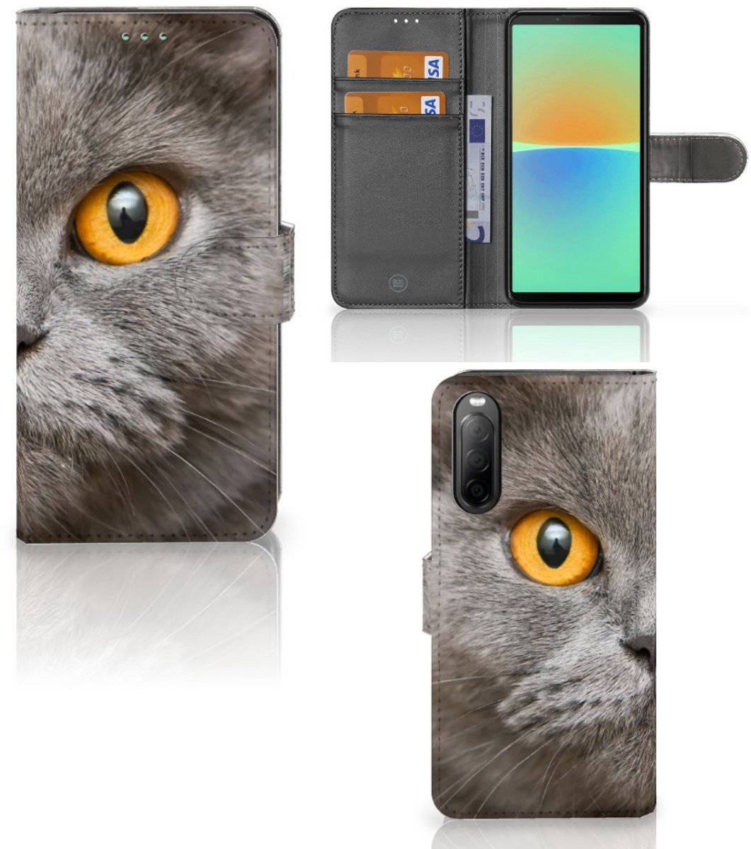 Telefoonhoesje met Pasjes Sony Xperia 10 IV Britse Korthaar