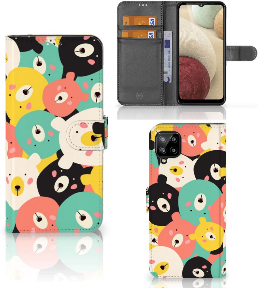 Samsung Galaxy A12 Leuk Hoesje Bears