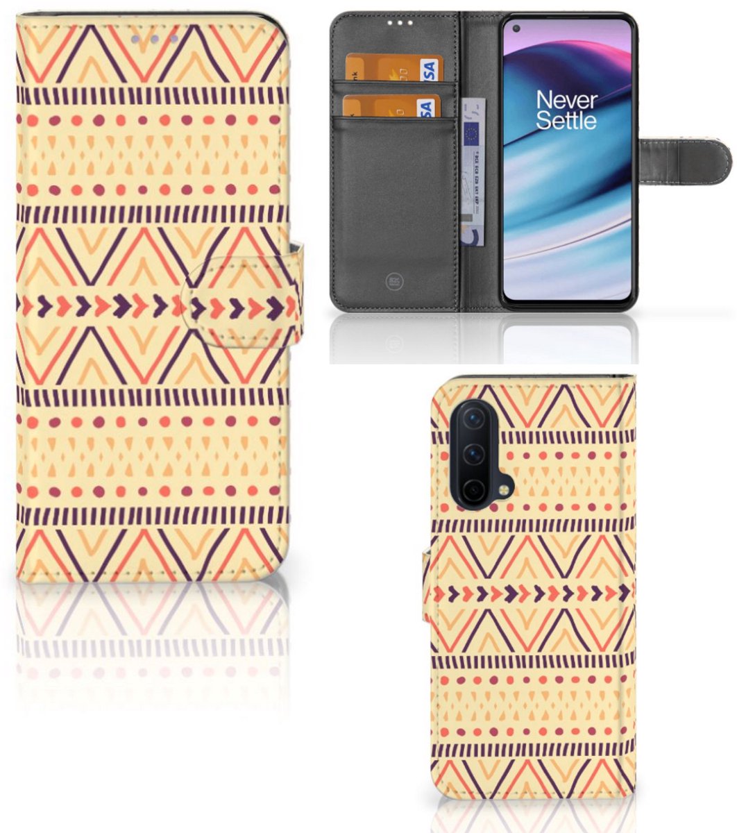 OnePlus Nord CE 5G Telefoon Hoesje Aztec Yellow