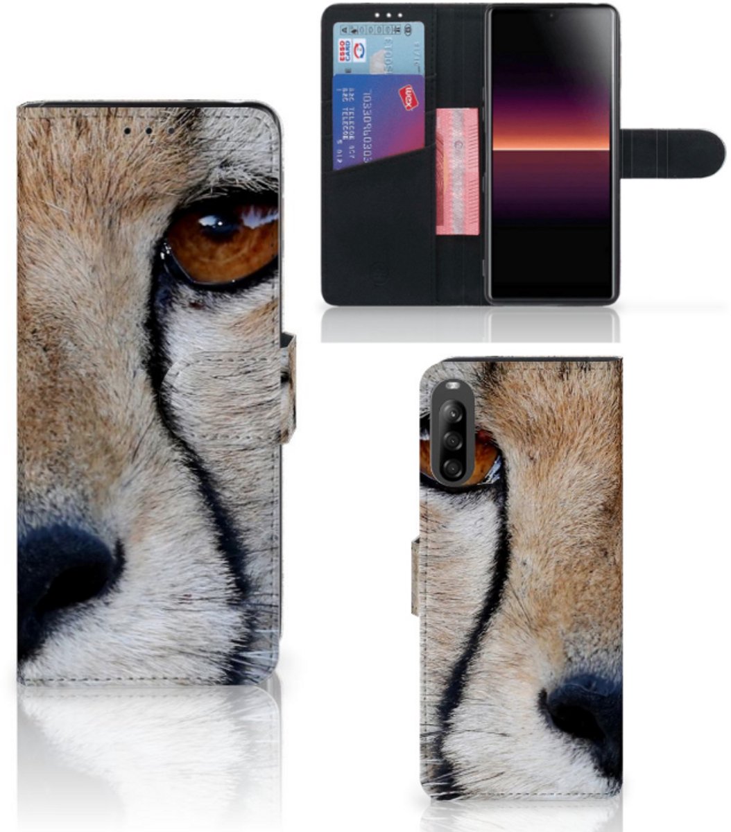 Sony Xperia L4 Telefoonhoesje met Pasjes Cheetah