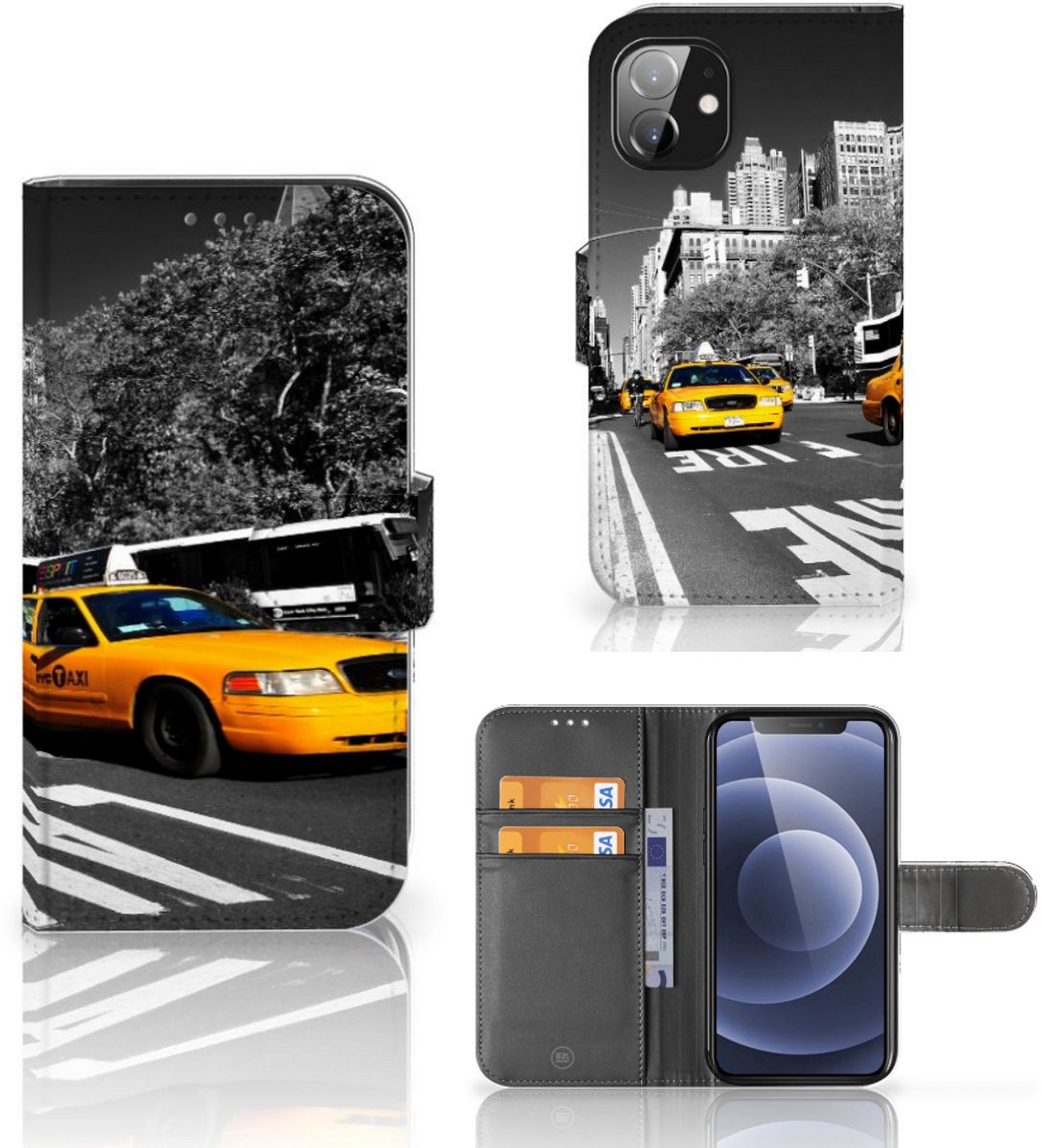 Apple iPhone 12 Mini Flip Cover New York Taxi